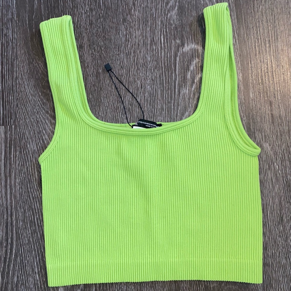 ZARA neon great crop top brand new never worn size XS-S